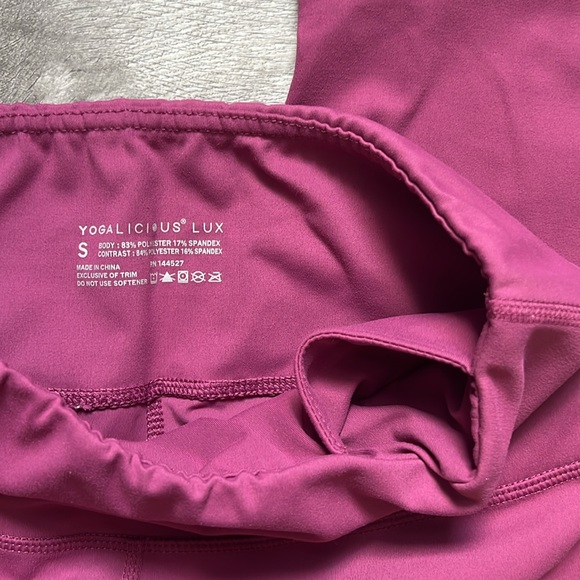 Yogalicious Lux Rose Pink leggings - Picture 10 of 11